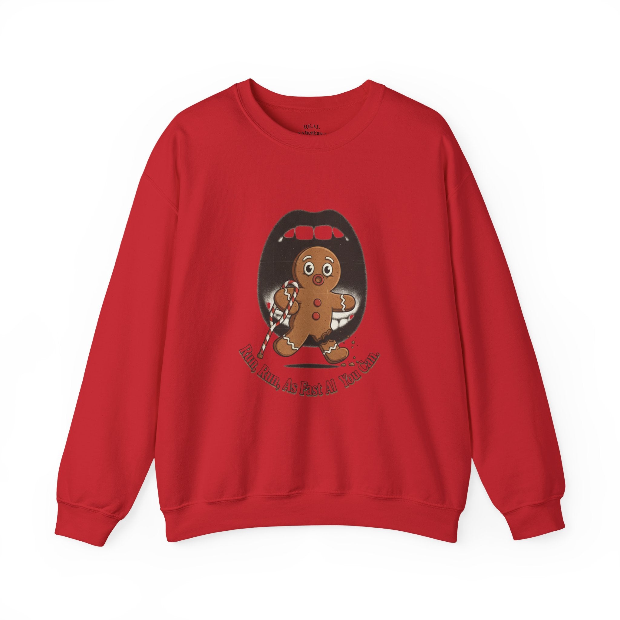 Gingerbread Bites Sweater — Funny "This Bites, So Pass Me the Milk" Crewneck
