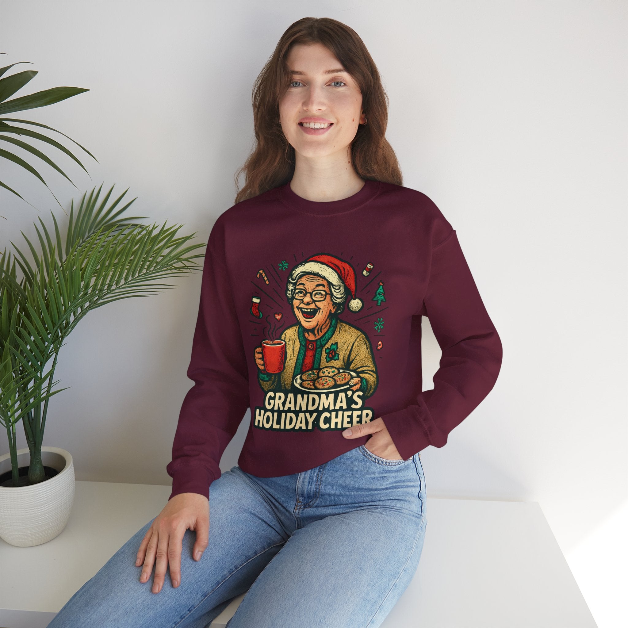 Grandma's Holiday Cheer Crewneck Sweatshirt