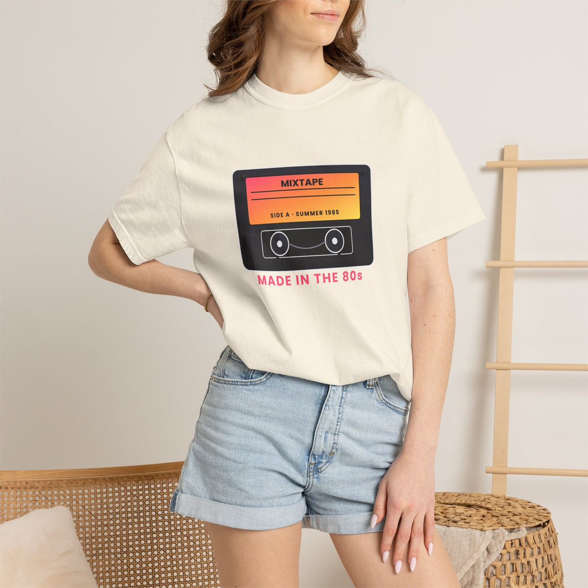 80s Mixtape T-Shirt — "Made in the 80s" Retro Cassette Tee