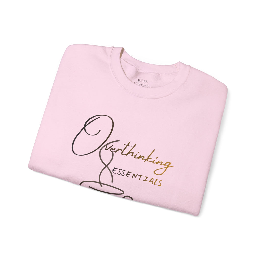 Overthinking Essentials Sweatshirt — Cozy Coffee Crewneck