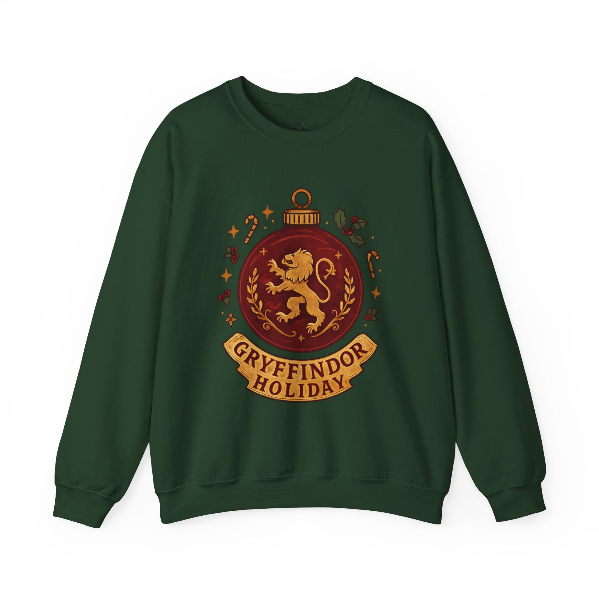 Gryffindor Holiday Sweatshirt — Festive Hogwarts Lion Crewneck