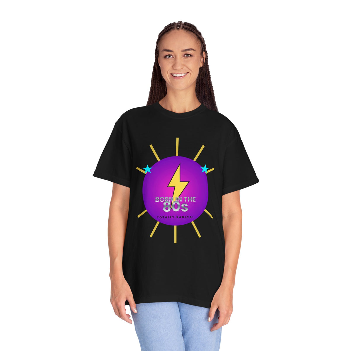 Born in the '80s Lightning Retro Graphic T-Shirt