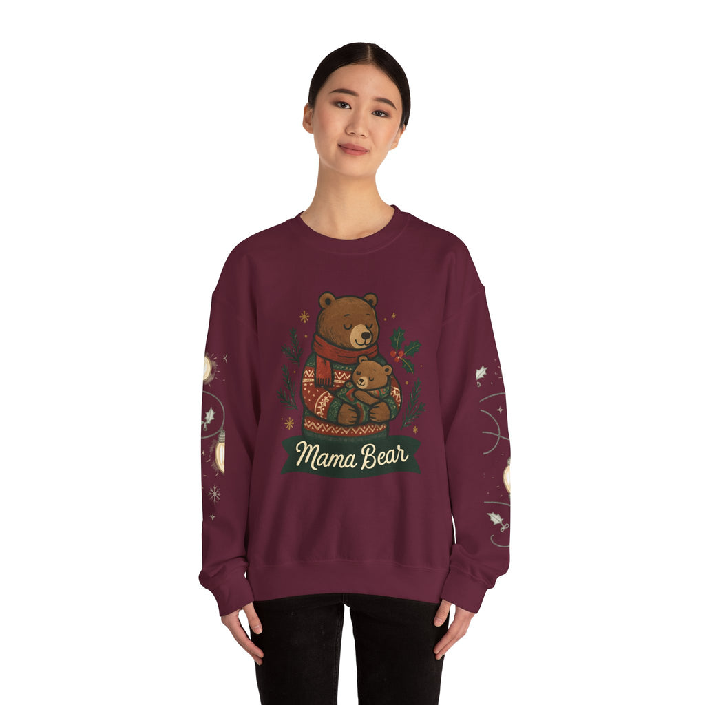 Christmas Lights Sleeve Crewneck Sweatshirt — Holiday Light-Up Sleeve Design