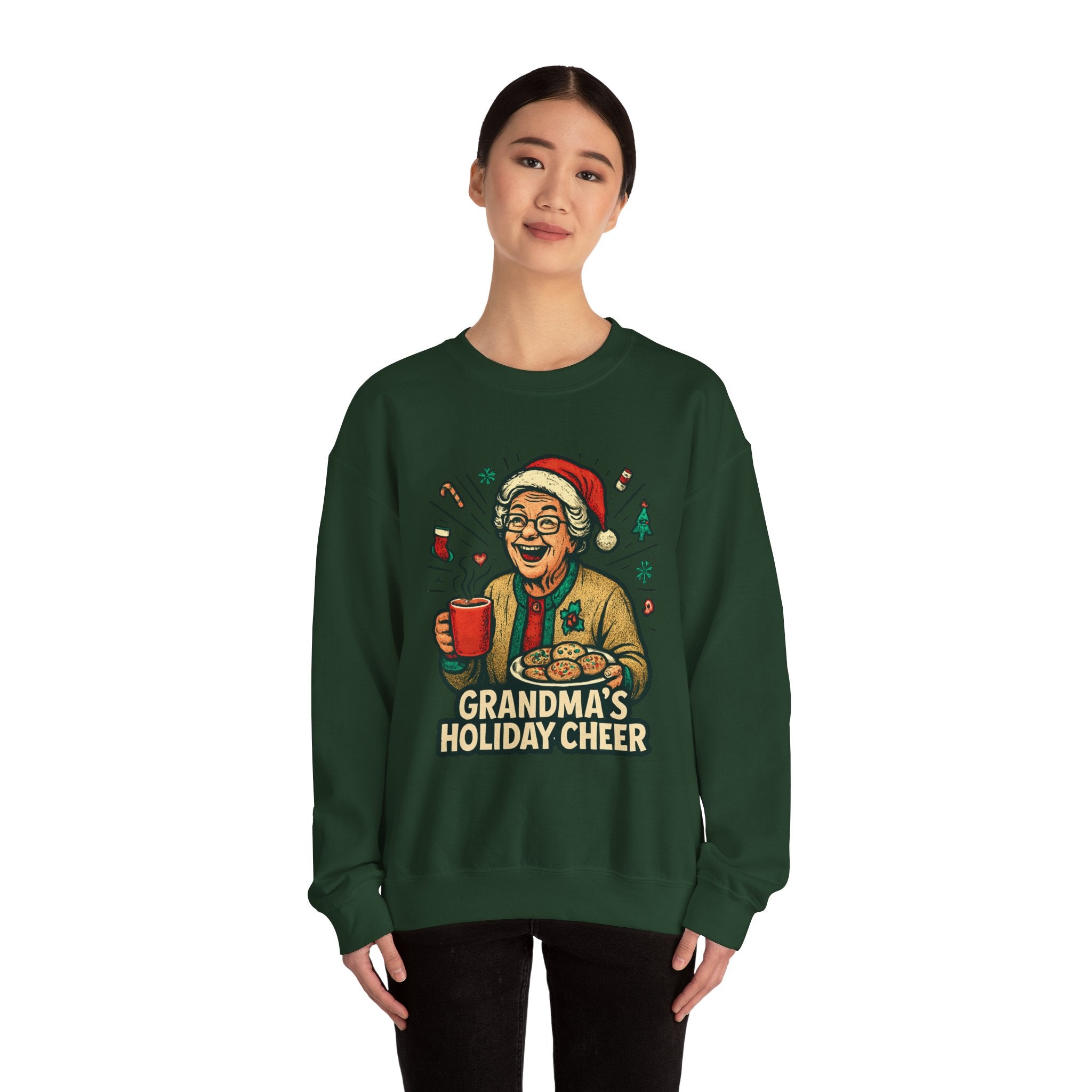 Grandma's Holiday Cheer Crewneck Sweatshirt