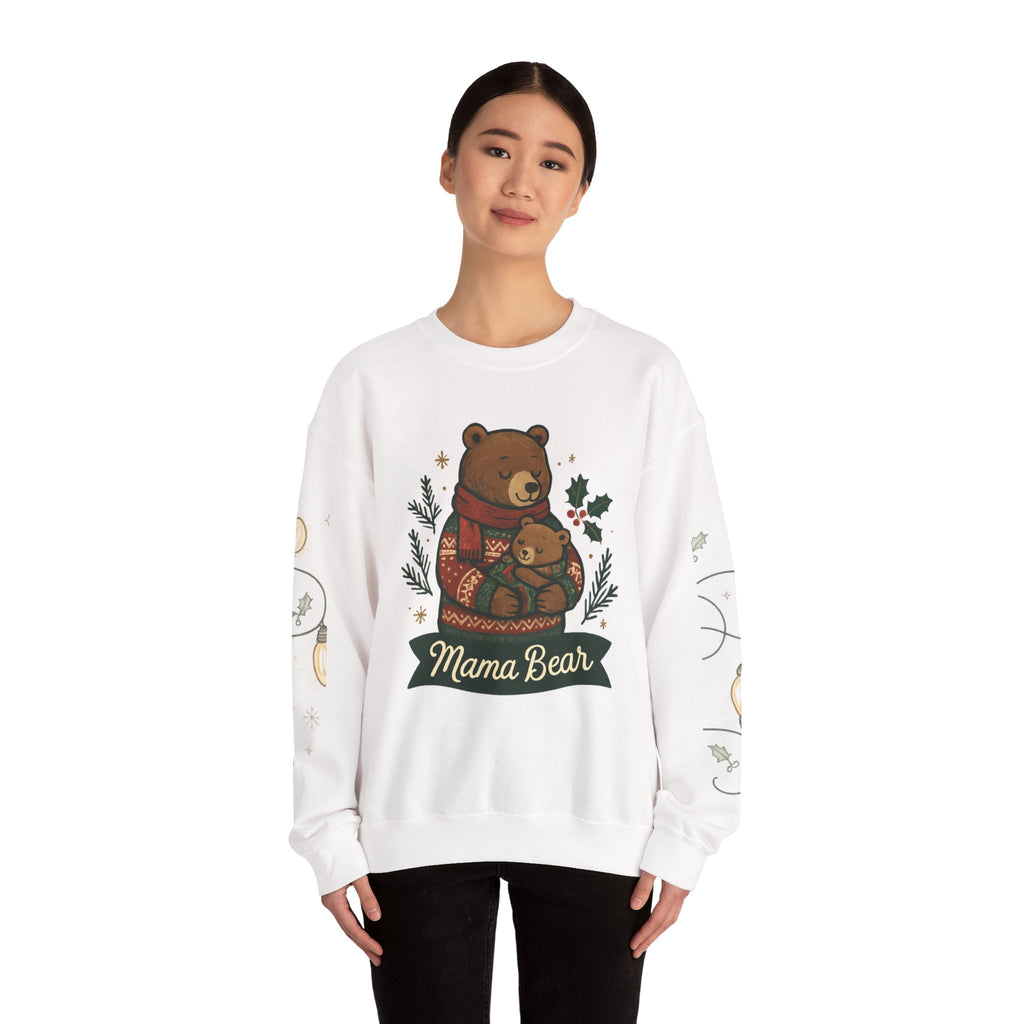 Christmas Lights Sleeve Crewneck Sweatshirt — Holiday Light-Up Sleeve Design
