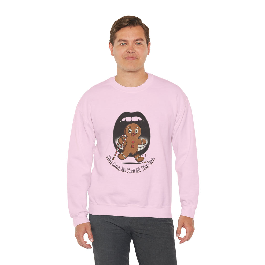 Gingerbread Bites Sweater — Funny "This Bites, So Pass Me the Milk" Crewneck