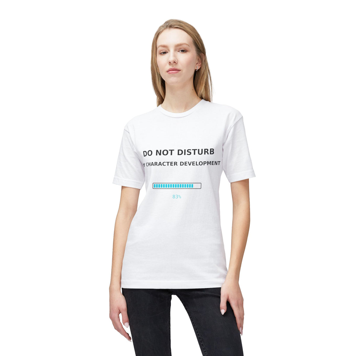 T-Shirt — "Do Not Disturb: My Character Development" Progress Bar Tee