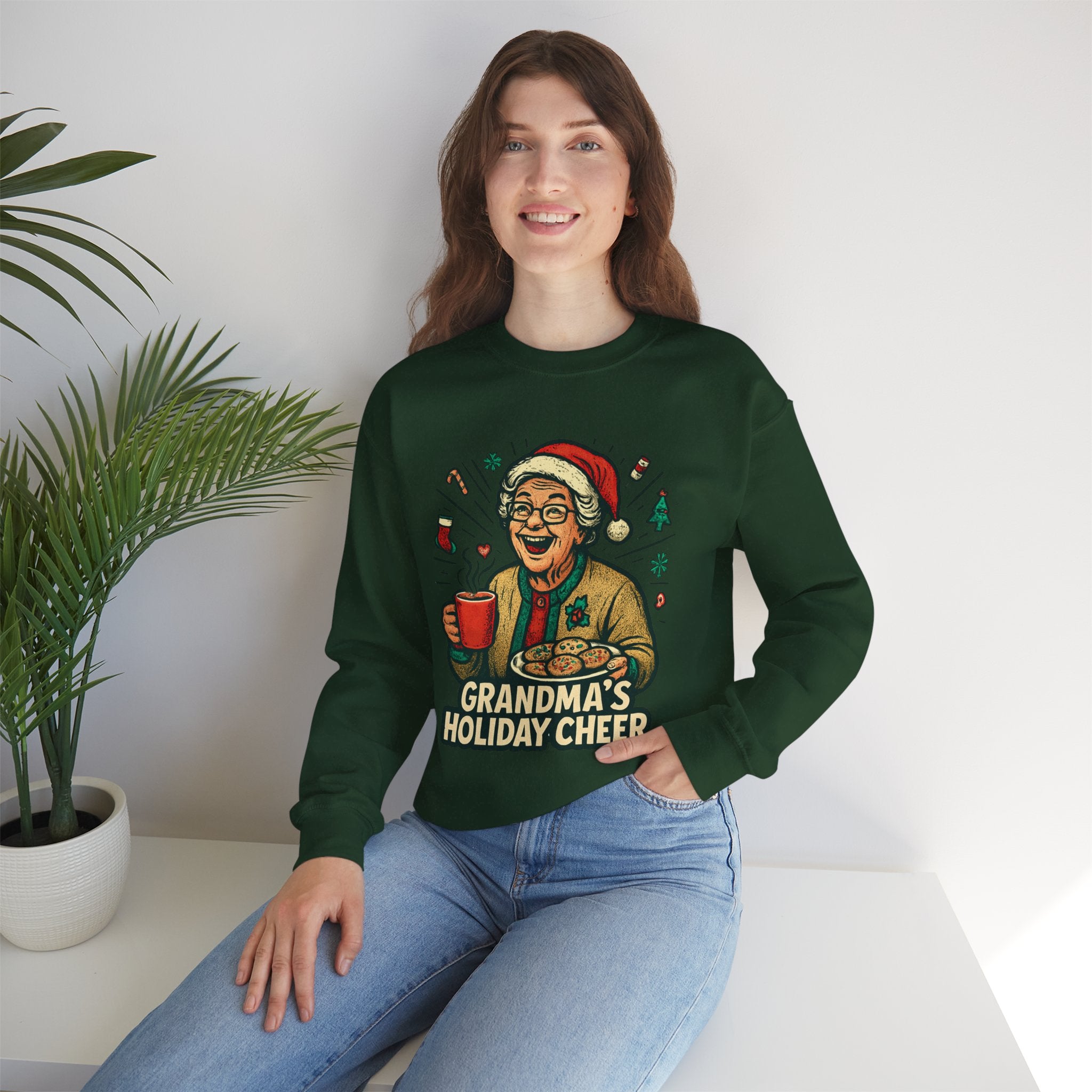 Grandma's Holiday Cheer Crewneck Sweatshirt