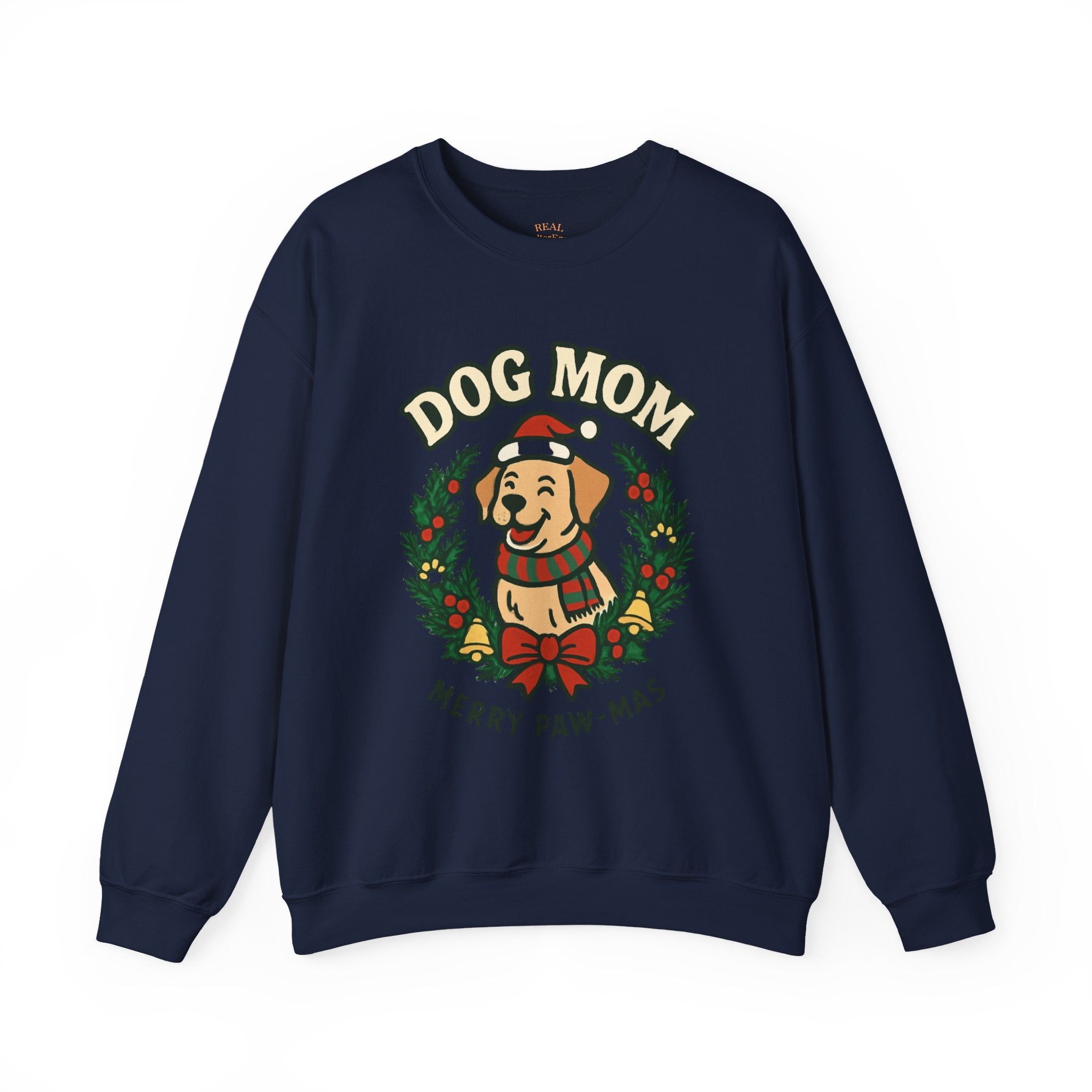 Dog Mom Sweatshirt — Merry Paw-mas Christmas Crewneck