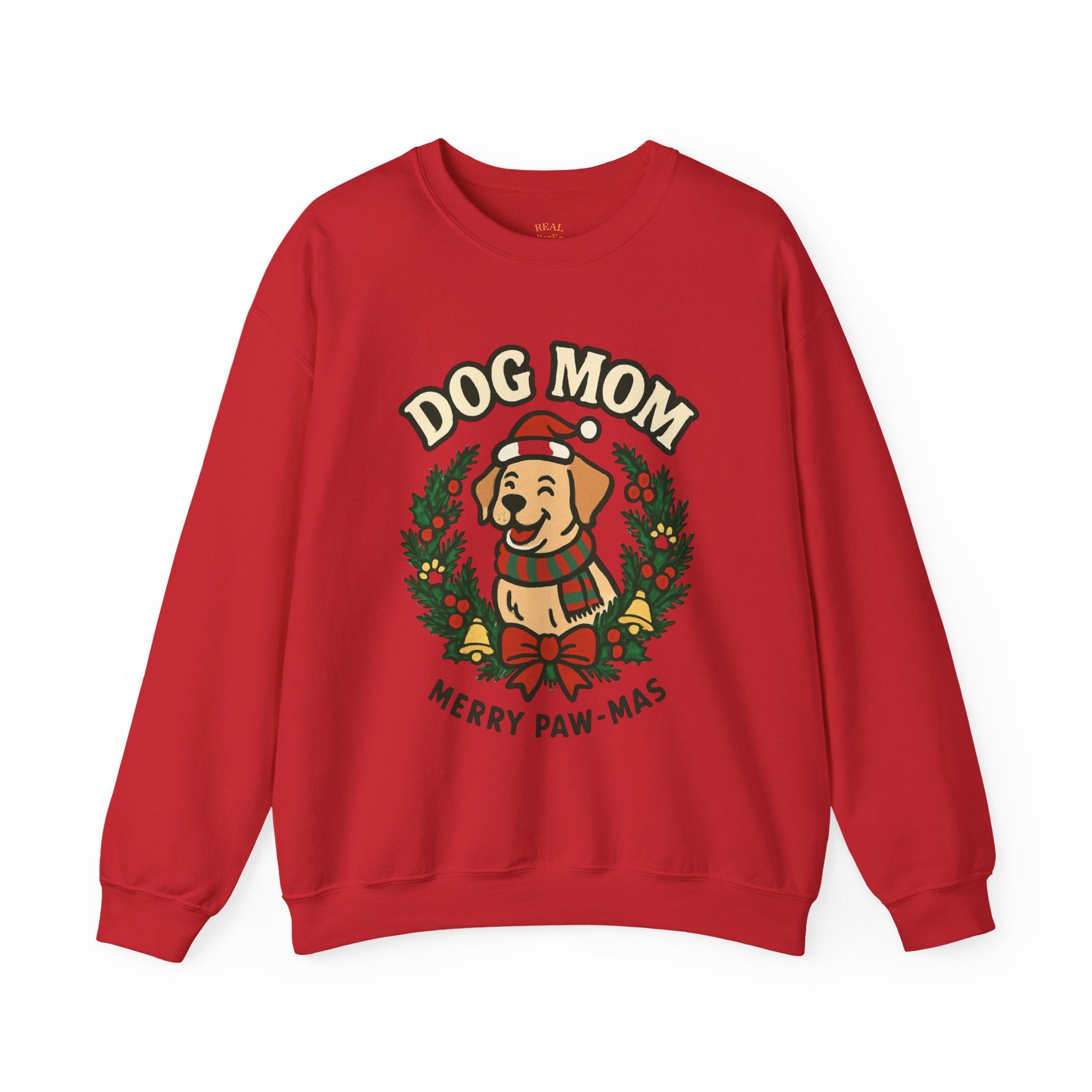 Dog Mom Sweatshirt — Merry Paw-mas Christmas Crewneck