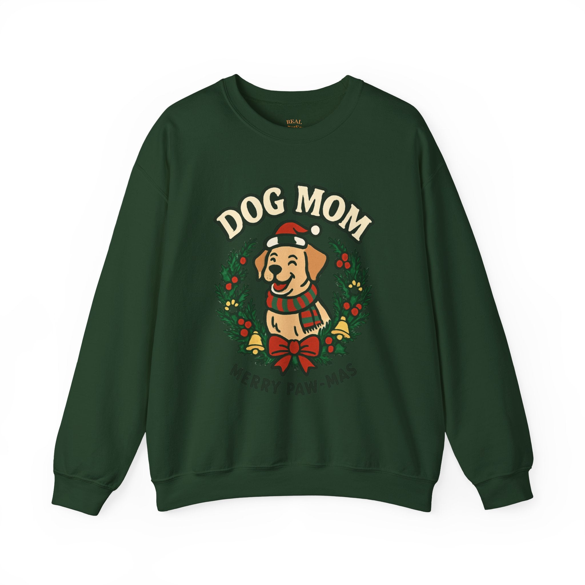 Dog Mom Sweatshirt — Merry Paw-mas Christmas Crewneck