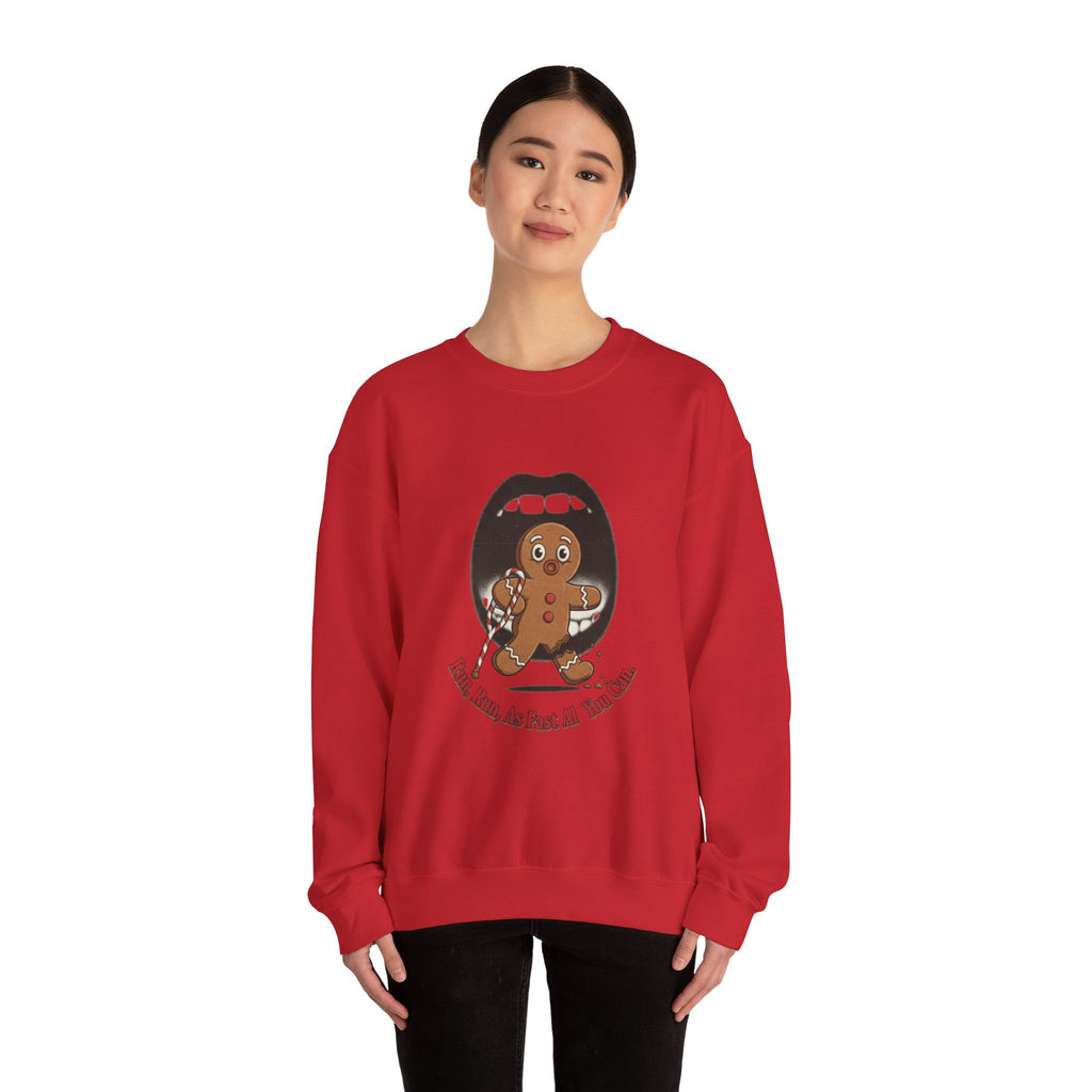 Gingerbread Bites Sweater — Funny "This Bites, So Pass Me the Milk" Crewneck