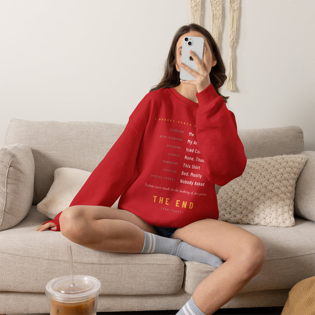 The End Minimalist Crewneck Sweatshirt