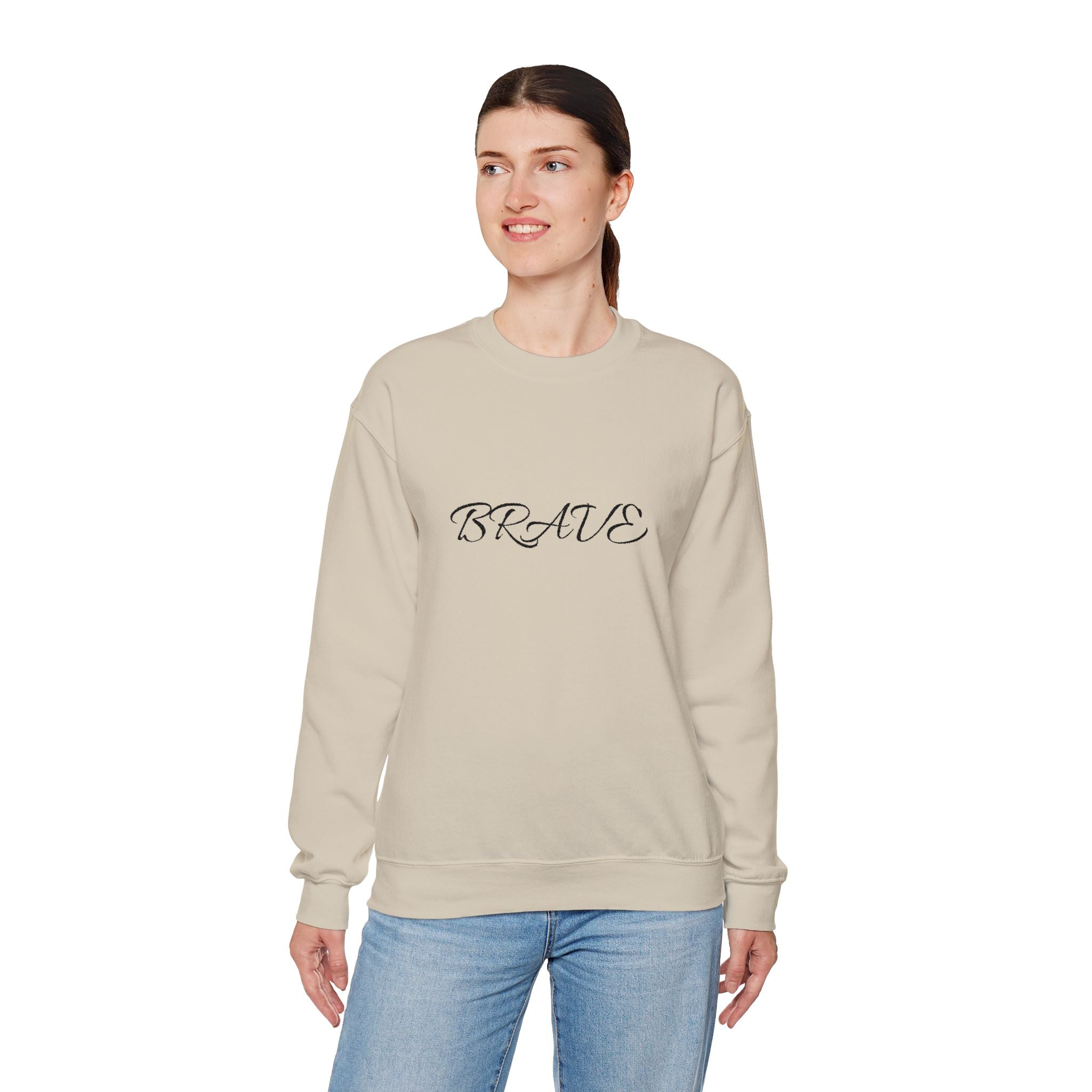 Brave Script Crewneck Sweatshirt
