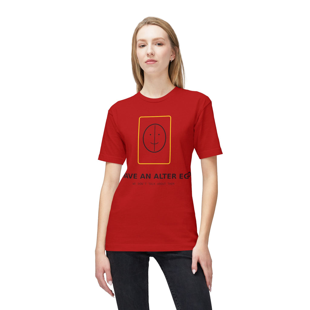 I Have an Alter Ego T‑Shirt — Minimal Face Graphic Tee