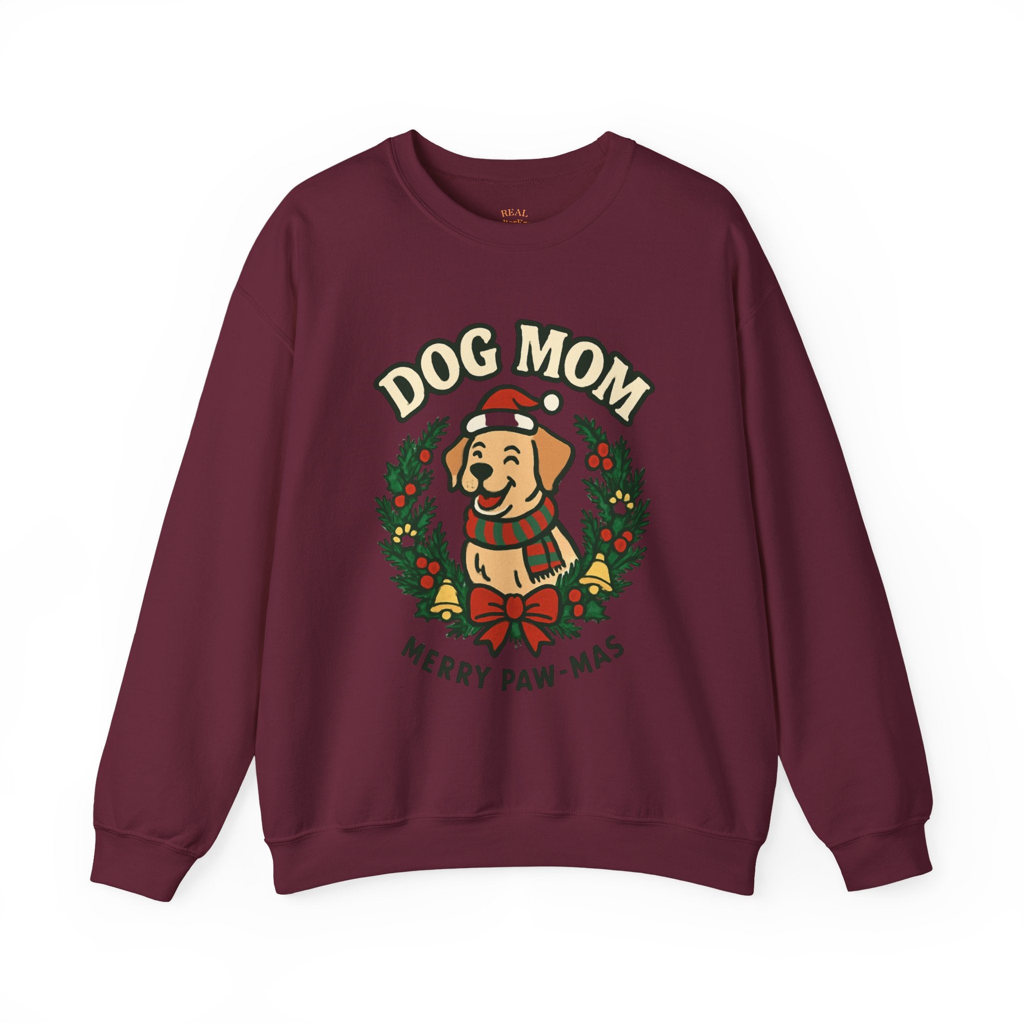 Dog Mom Sweatshirt — Merry Paw-mas Christmas Crewneck
