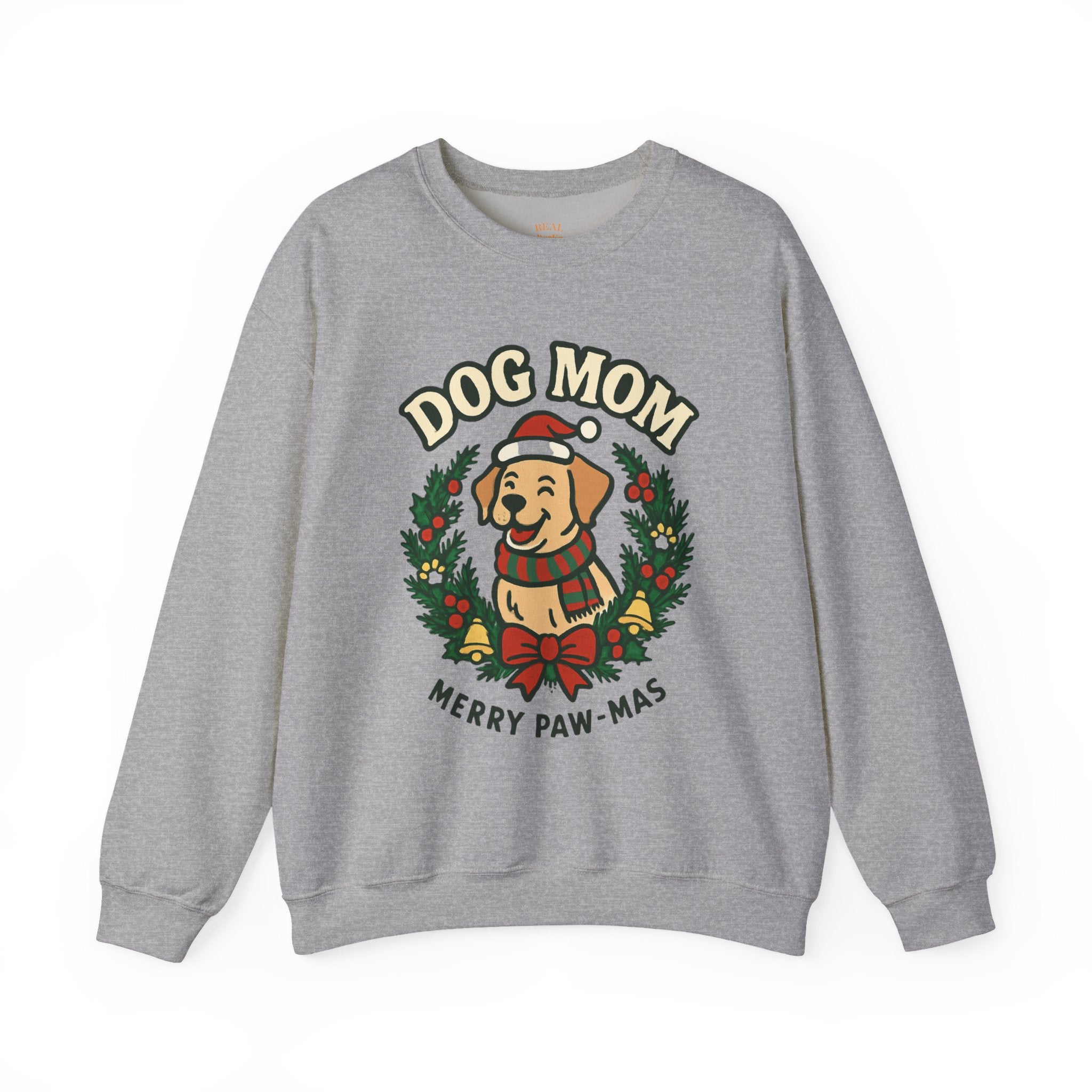Dog Mom Sweatshirt — Merry Paw-mas Christmas Crewneck