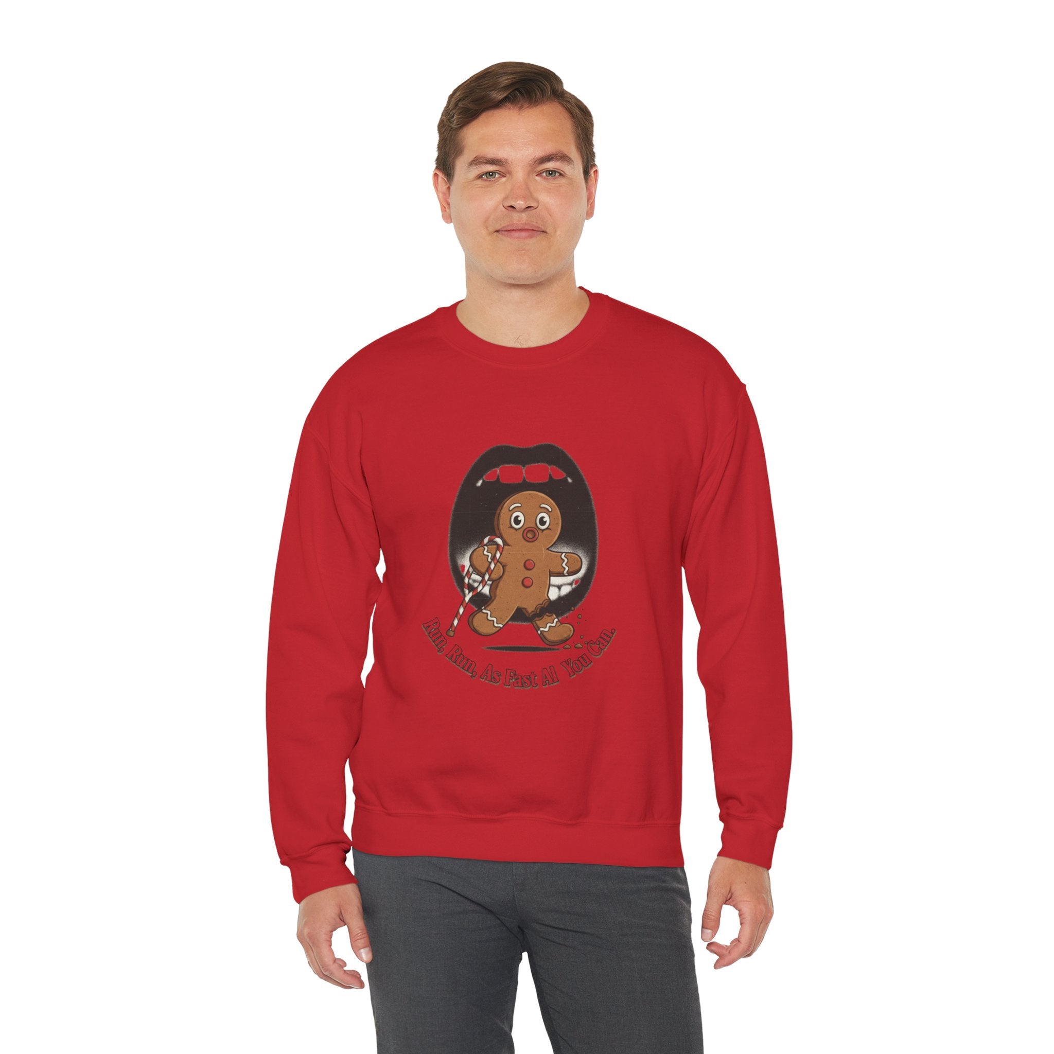 Gingerbread Bites Sweater — Funny "This Bites, So Pass Me the Milk" Crewneck
