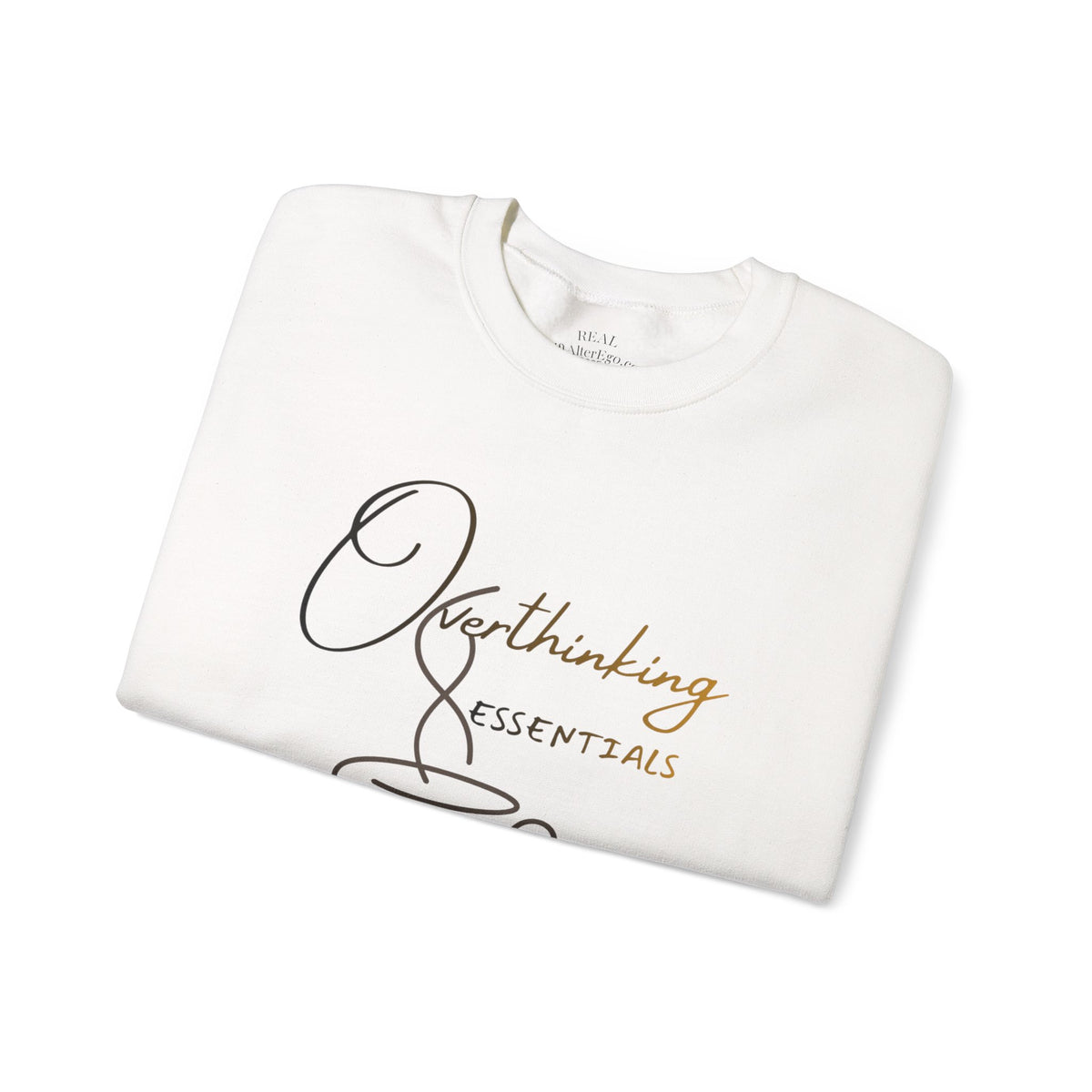 Overthinking Essentials Sweatshirt — Cozy Coffee Crewneck