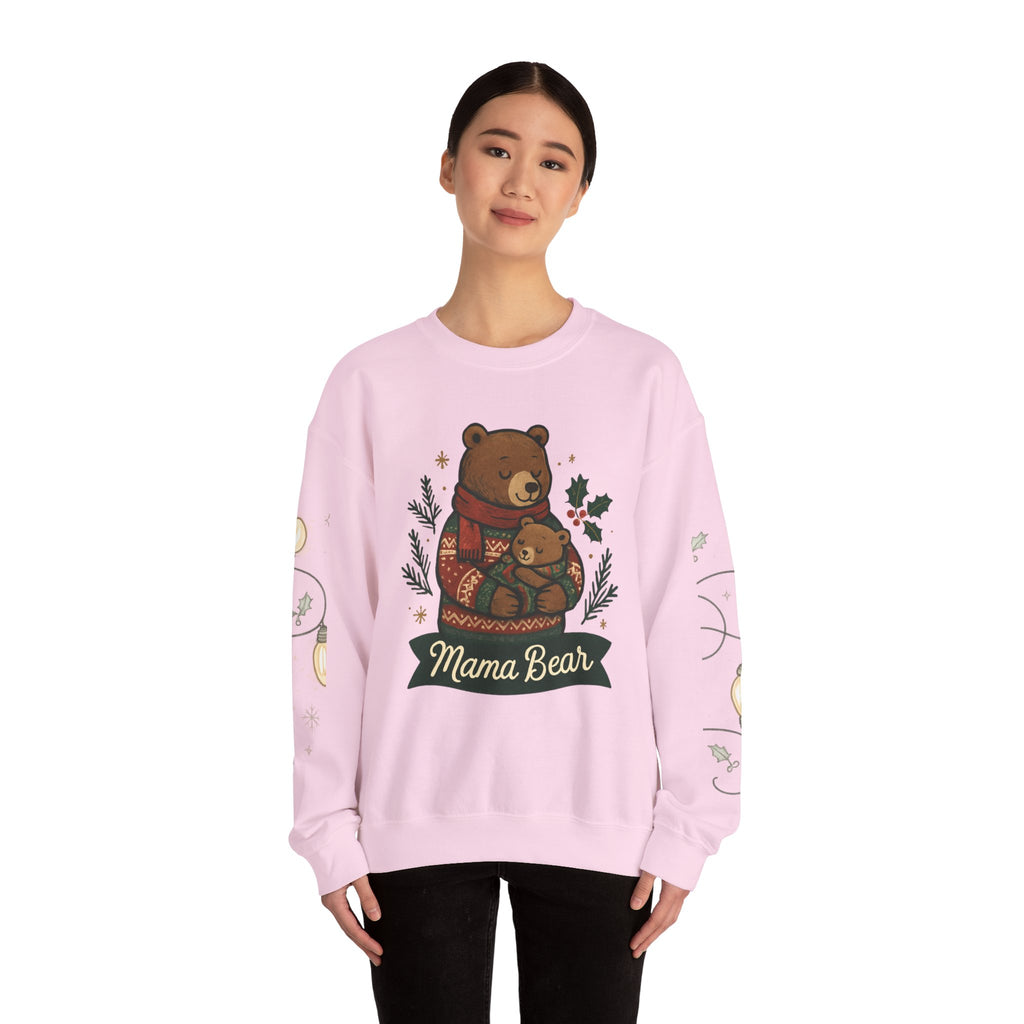 Christmas Lights Sleeve Crewneck Sweatshirt — Holiday Light-Up Sleeve Design