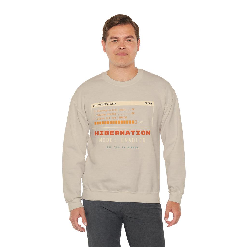 Hibernation Crewneck Sweatshirt - Cozy Winter Sleep Mode Pullover