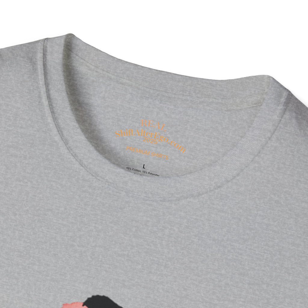 Brave Kanji Zen T-Shirt  Watercolor Red Sun with Japanese Character