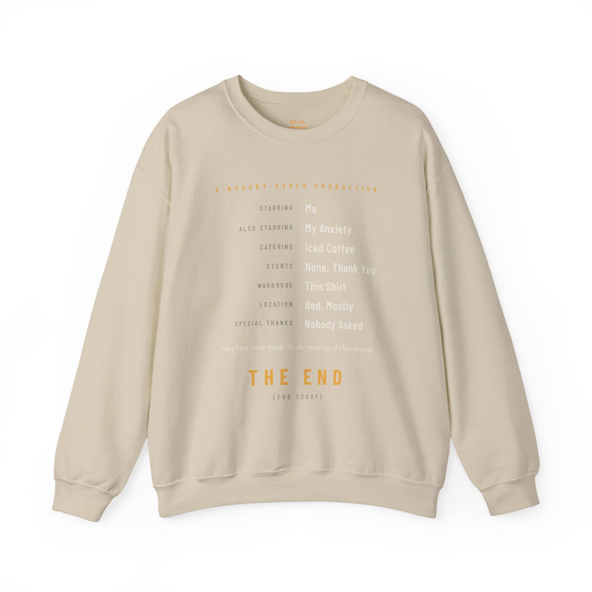 The End Minimalist Crewneck Sweatshirt