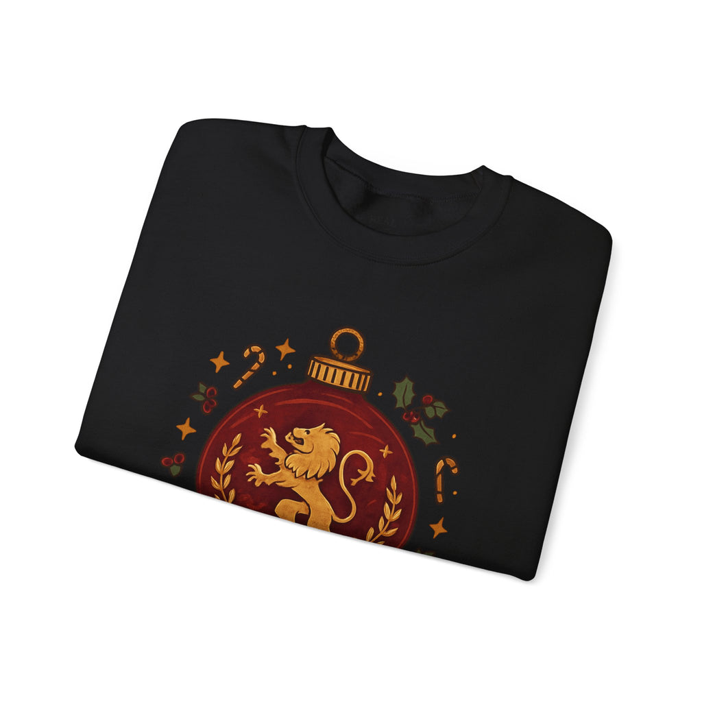 Gryffindor Holiday Sweatshirt — Festive Hogwarts Lion Crewneck
