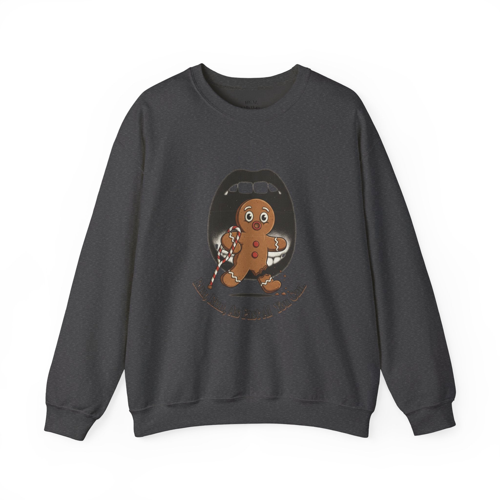 Gingerbread Bites Sweater — Funny "This Bites, So Pass Me the Milk" Crewneck