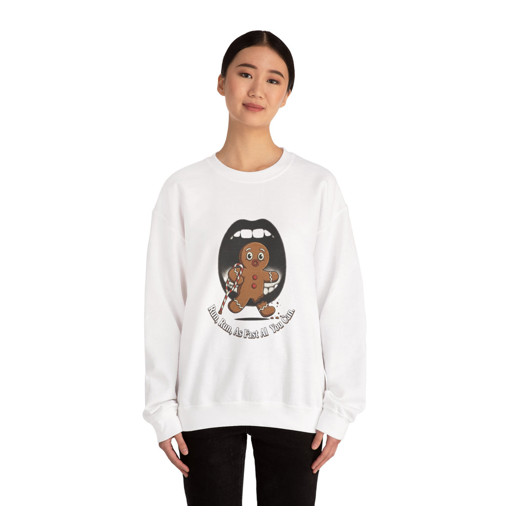 Gingerbread Bites Sweater — Funny "This Bites, So Pass Me the Milk" Crewneck