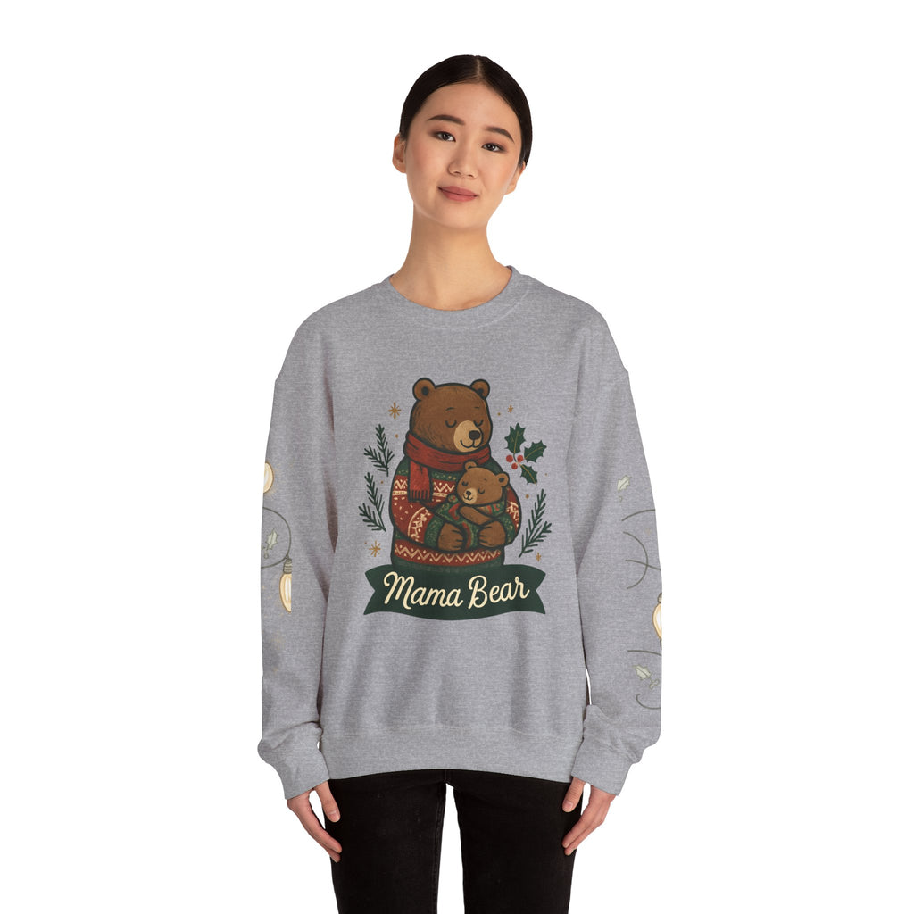 Christmas Lights Sleeve Crewneck Sweatshirt — Holiday Light-Up Sleeve Design