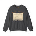 Crewneck Sweatshirt — "Here for the Sides" Thanksgiving Menu Graphic