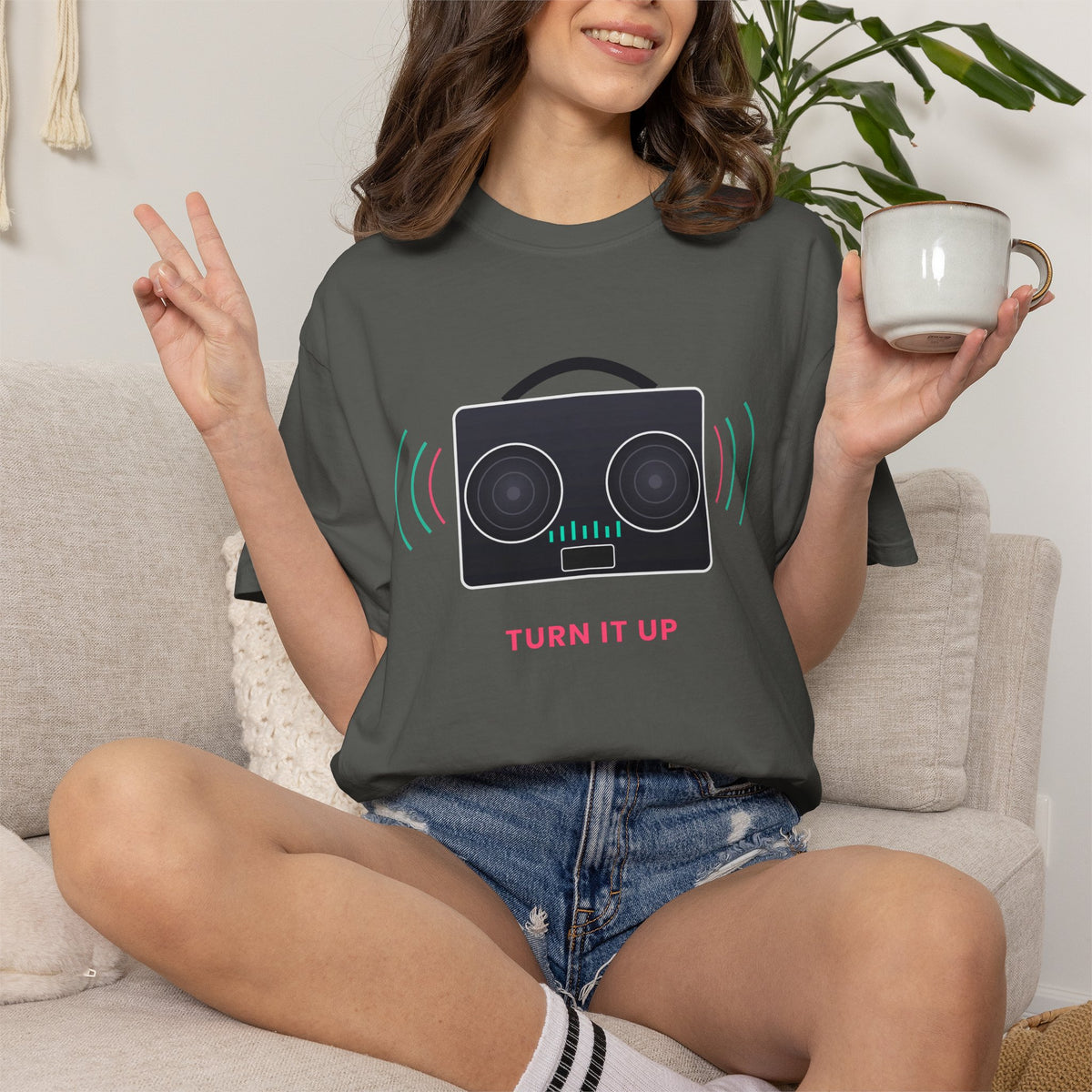 Boombox 'Turn It Up' T-Shirt