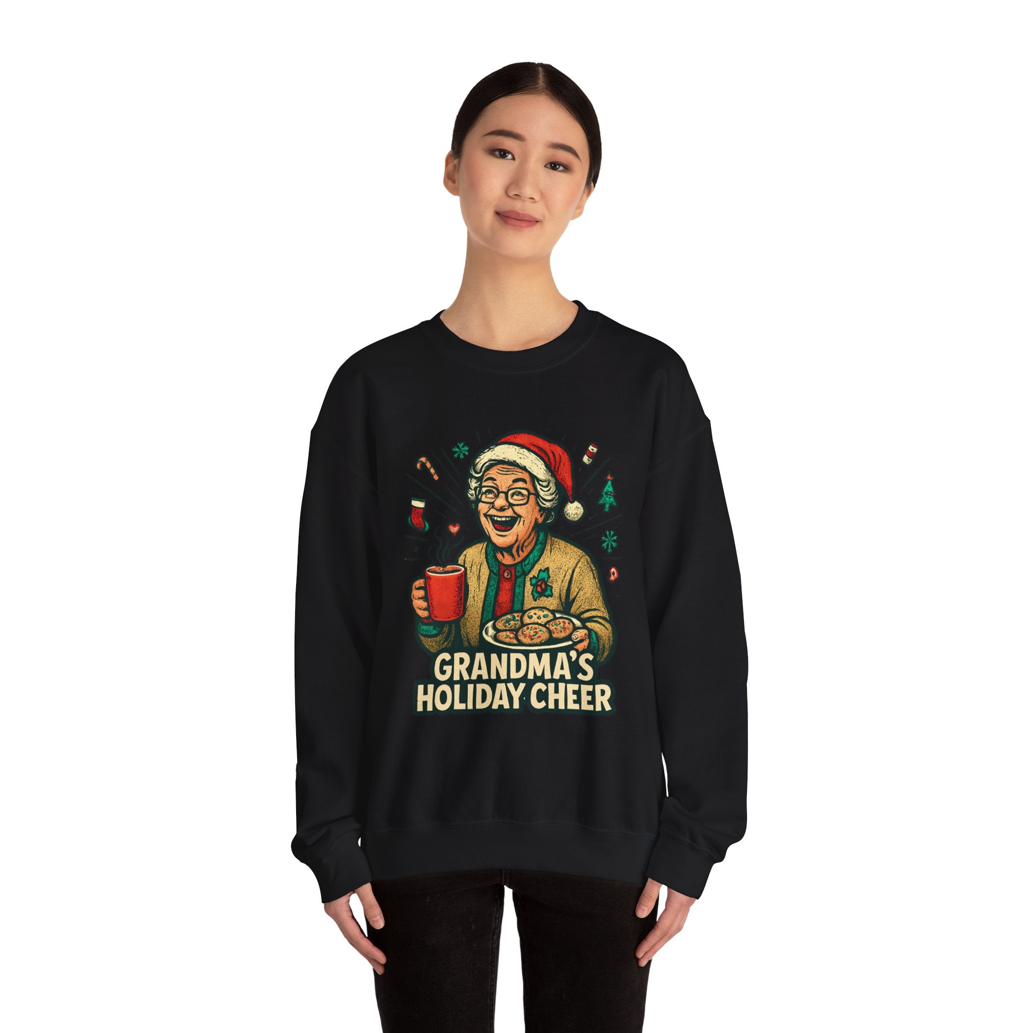 Grandma's Holiday Cheer Crewneck Sweatshirt