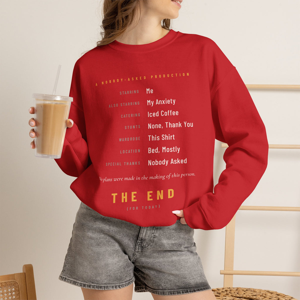 The End Minimalist Crewneck Sweatshirt
