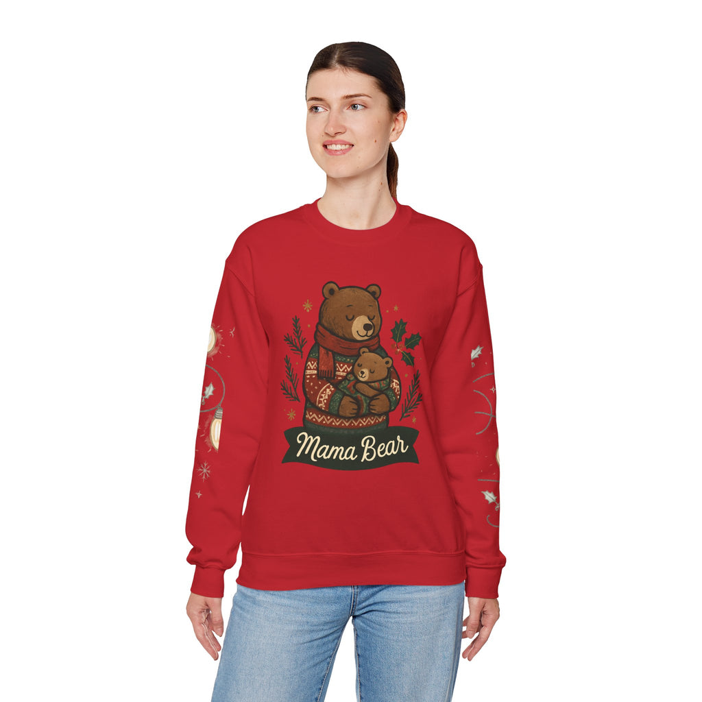 Christmas Lights Sleeve Crewneck Sweatshirt — Holiday Light-Up Sleeve Design