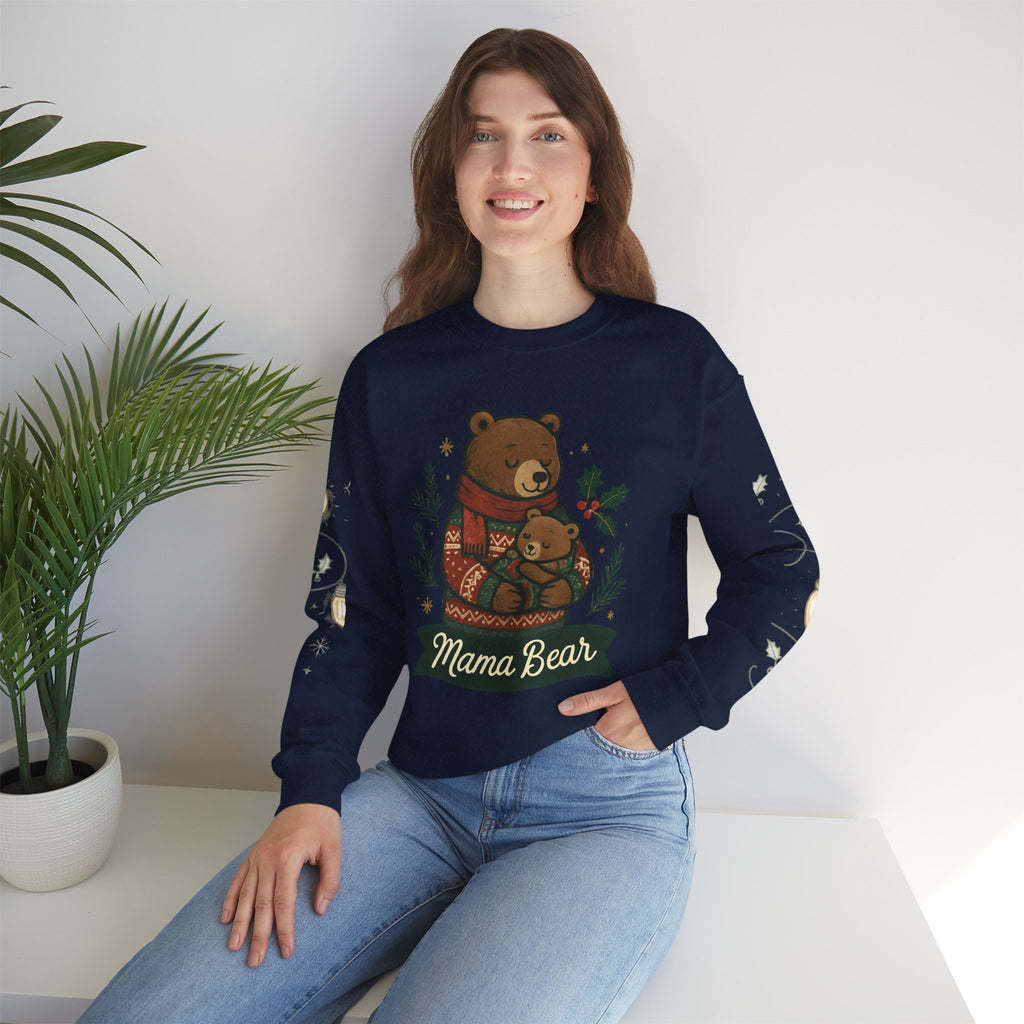 Christmas Lights Sleeve Crewneck Sweatshirt — Holiday Light-Up Sleeve Design