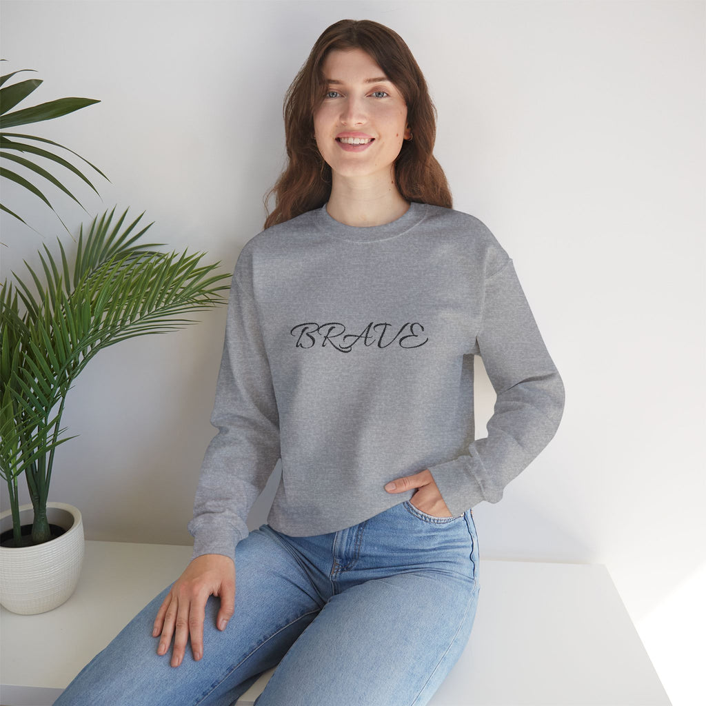 Brave Script Crewneck Sweatshirt