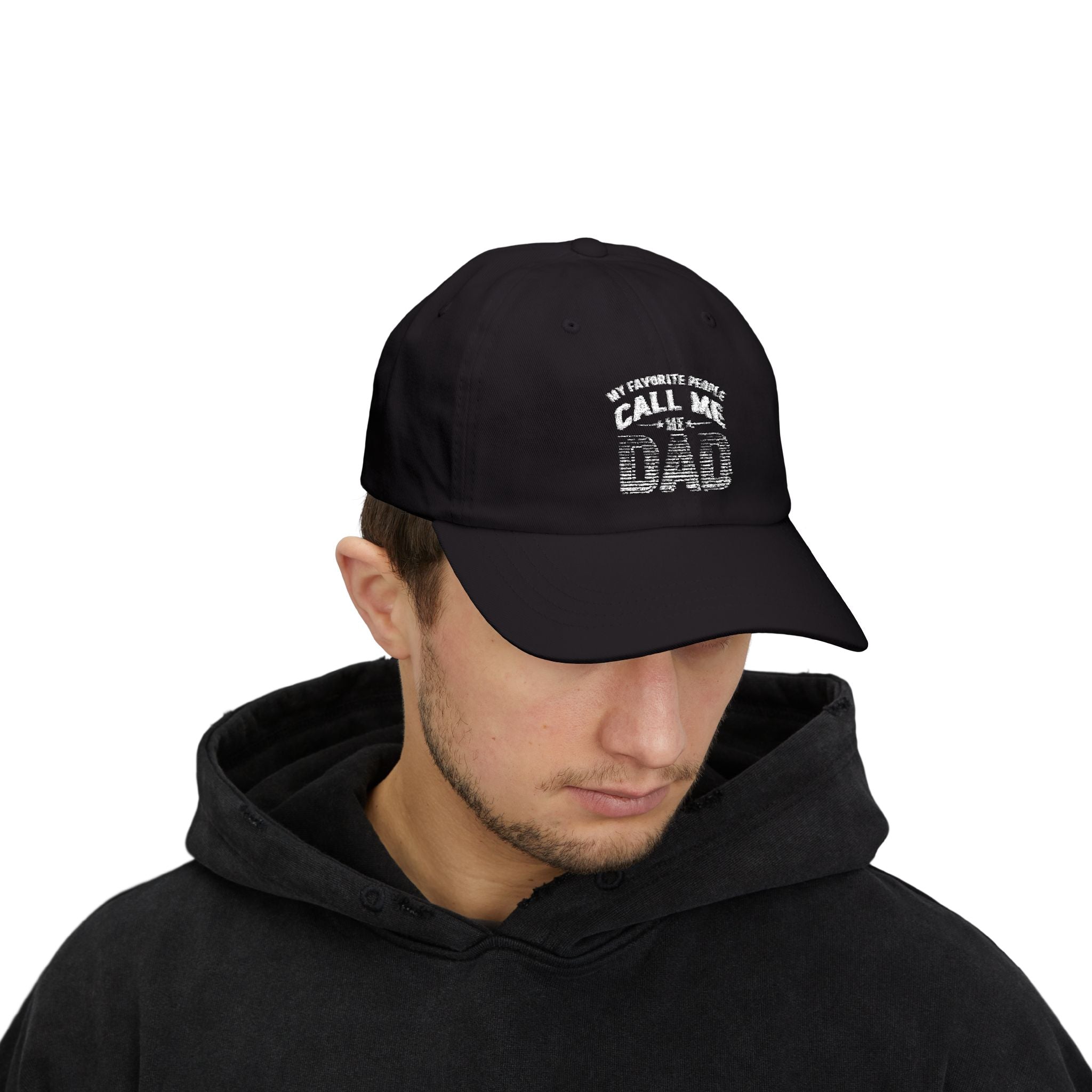 My Favorite People Call Me Dad Classic Dad Cap — Distressed Father’s Day Baseball Hat