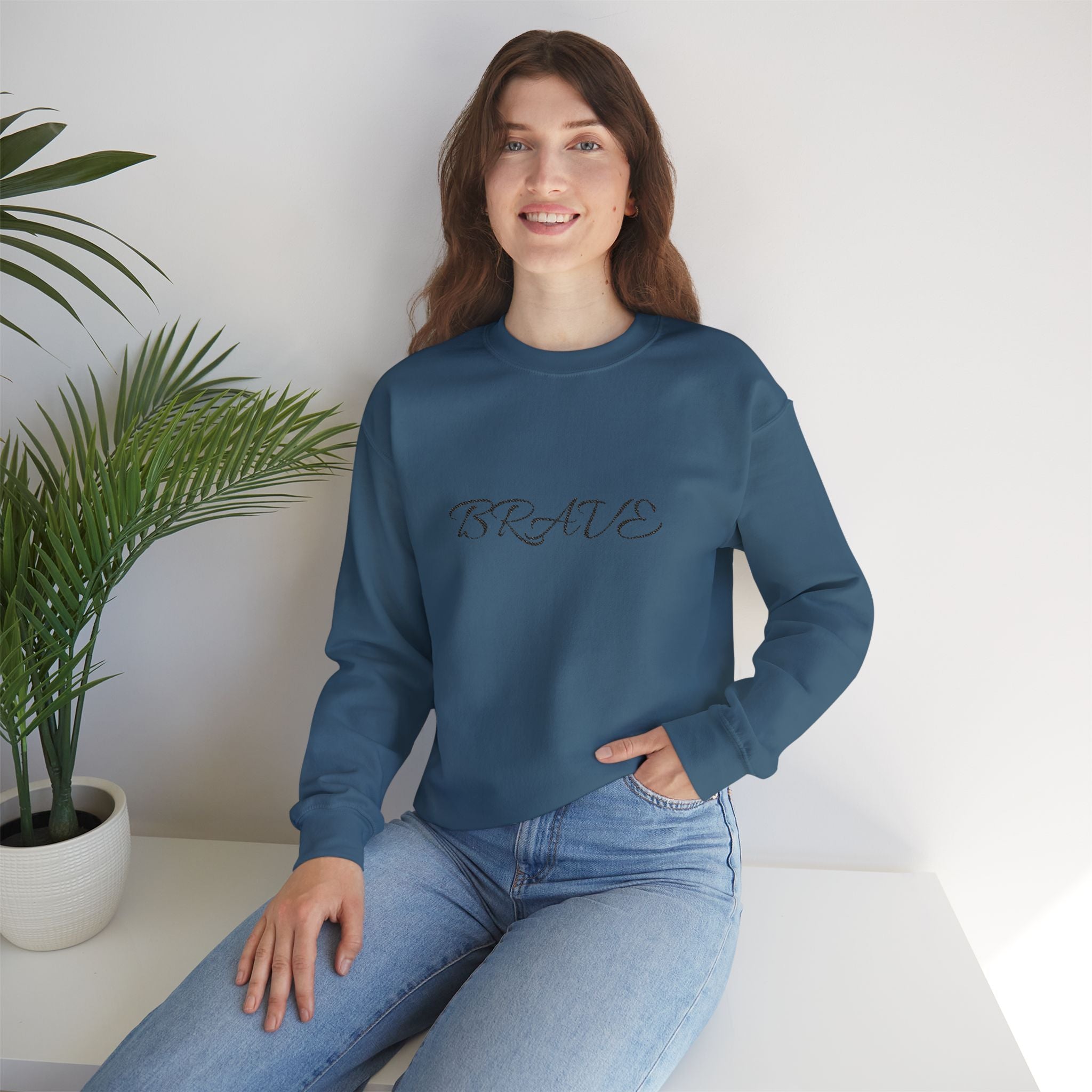 Brave Script Crewneck Sweatshirt