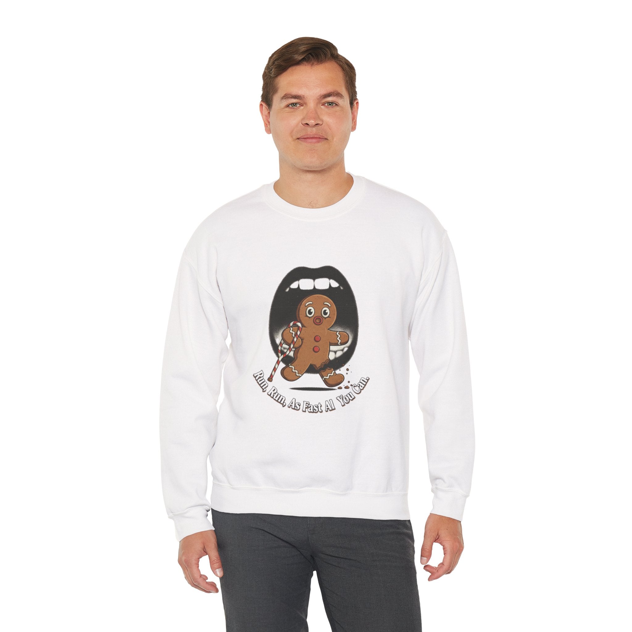 Gingerbread Bites Sweater — Funny "This Bites, So Pass Me the Milk" Crewneck