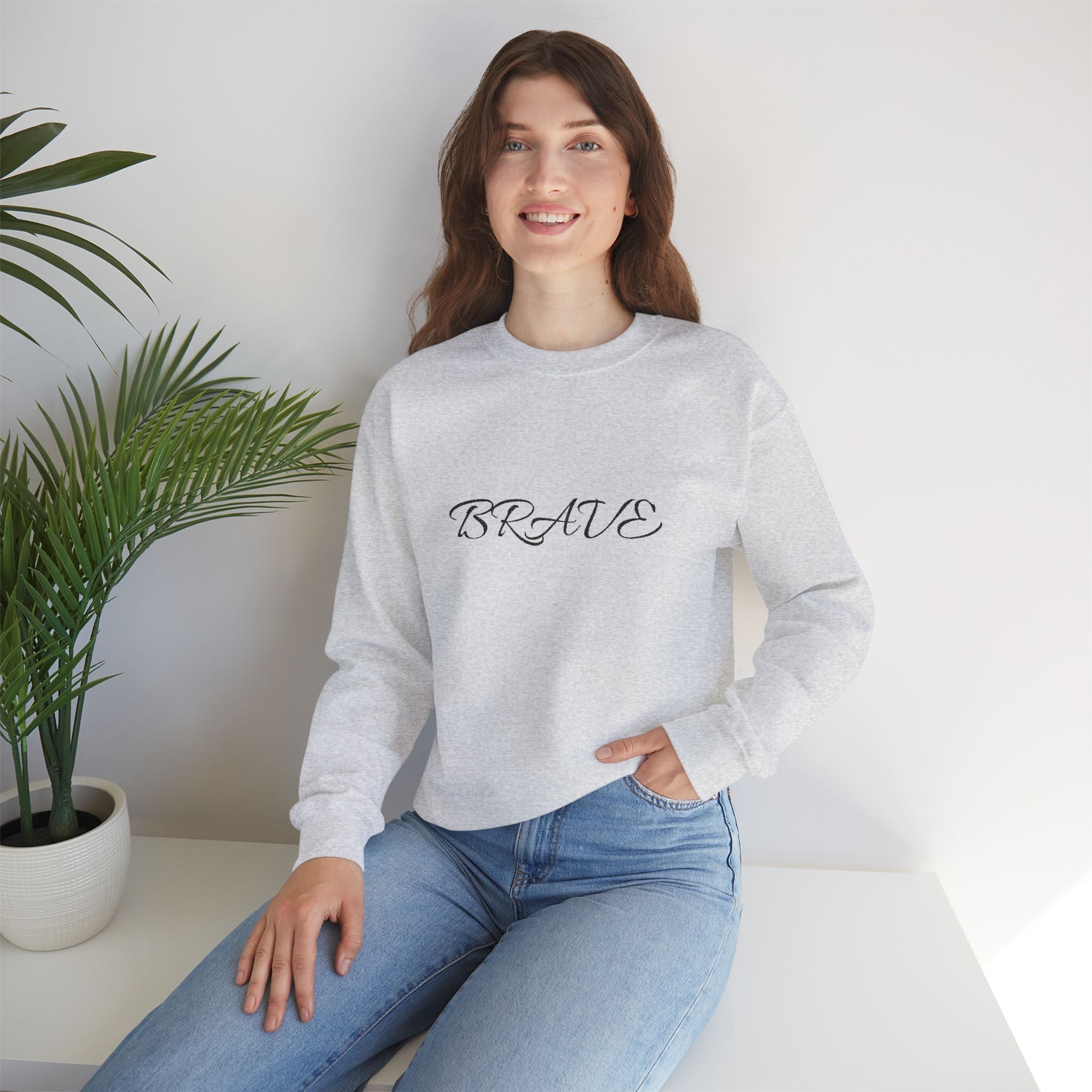 Brave Script Crewneck Sweatshirt