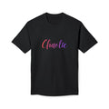 Chaotic Script T-Shirt — Feminine Gold Script "Chaotic" Tee
