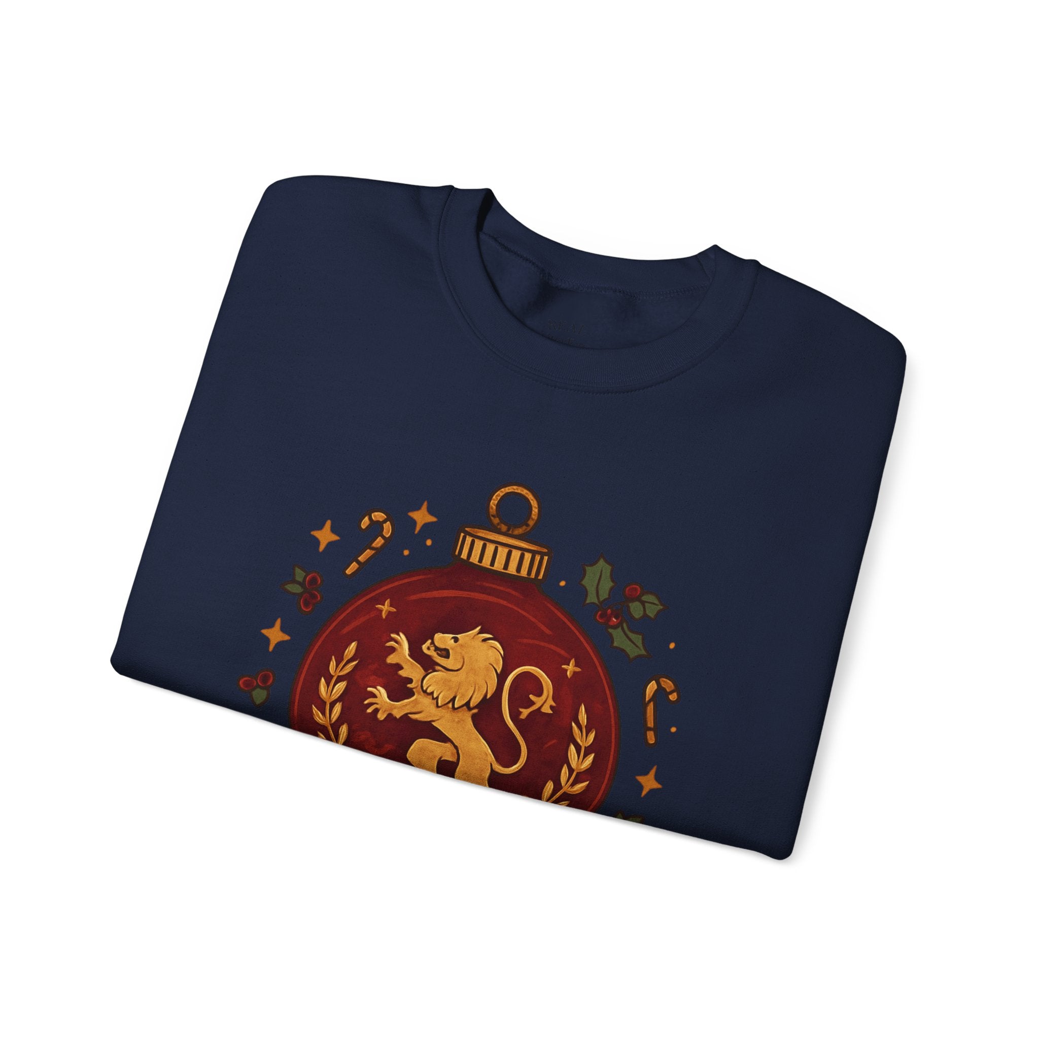 Gryffindor Holiday Sweatshirt — Festive Hogwarts Lion Crewneck