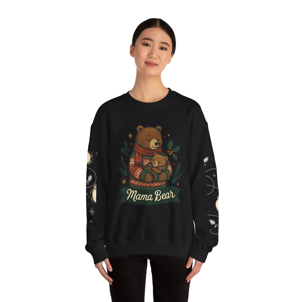 Christmas Lights Sleeve Crewneck Sweatshirt — Holiday Light-Up Sleeve Design