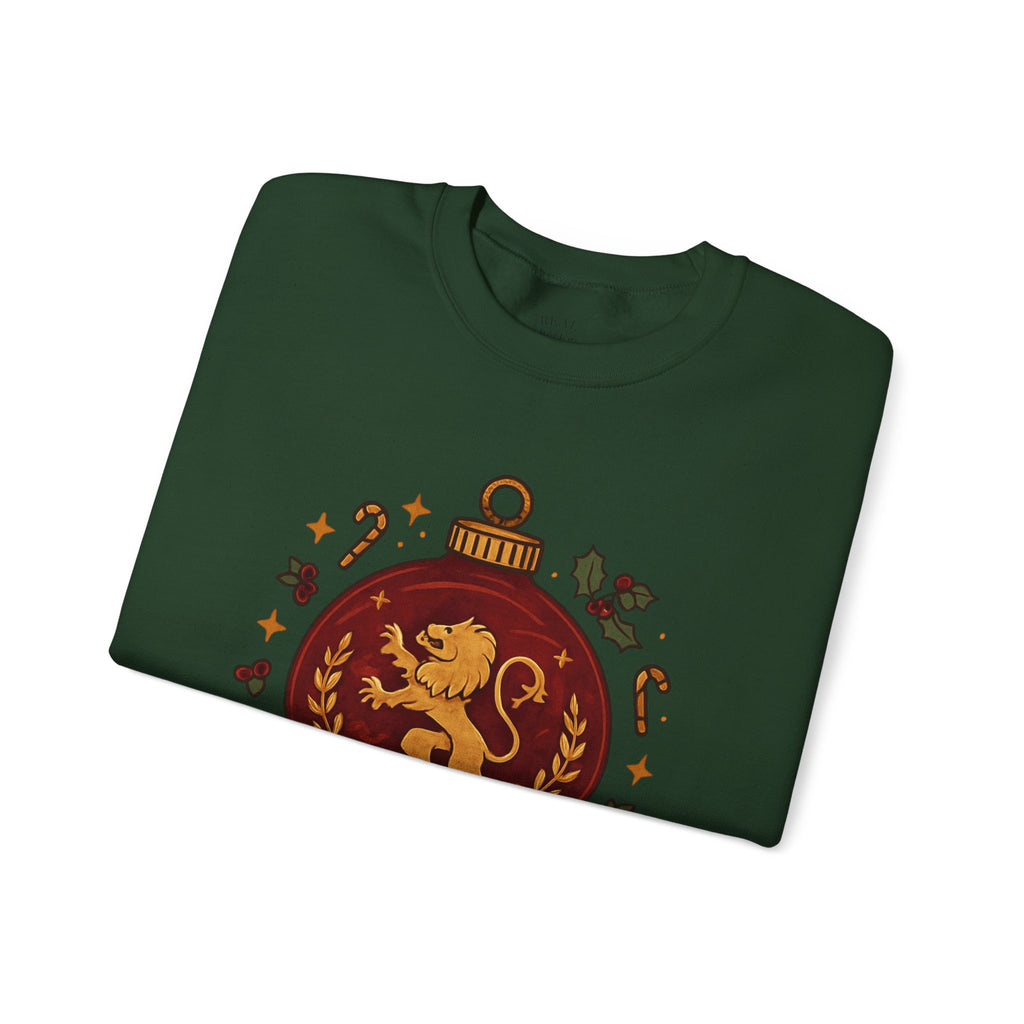 Gryffindor Holiday Sweatshirt — Festive Hogwarts Lion Crewneck