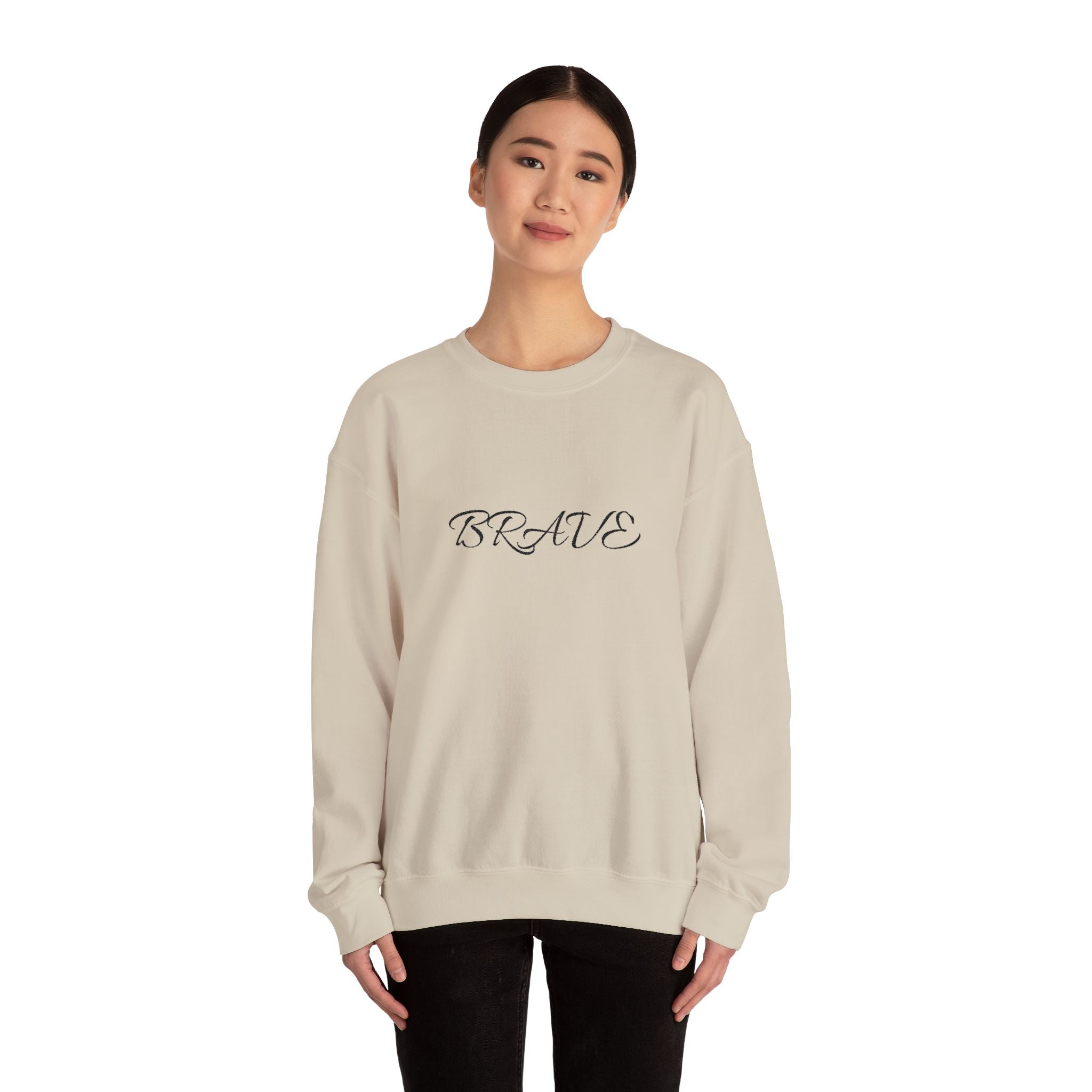 Brave Script Crewneck Sweatshirt