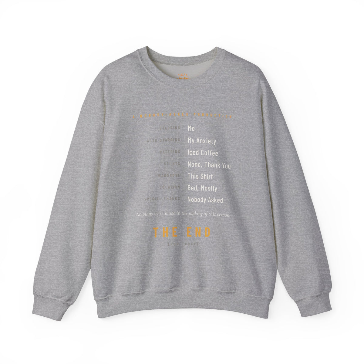 The End Minimalist Crewneck Sweatshirt