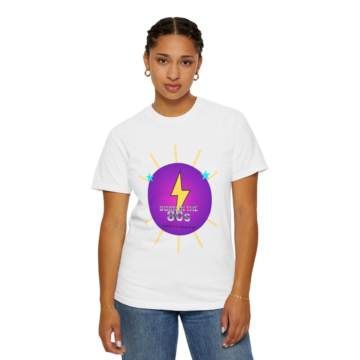 Born in the '80s Lightning Retro Graphic T-Shirt