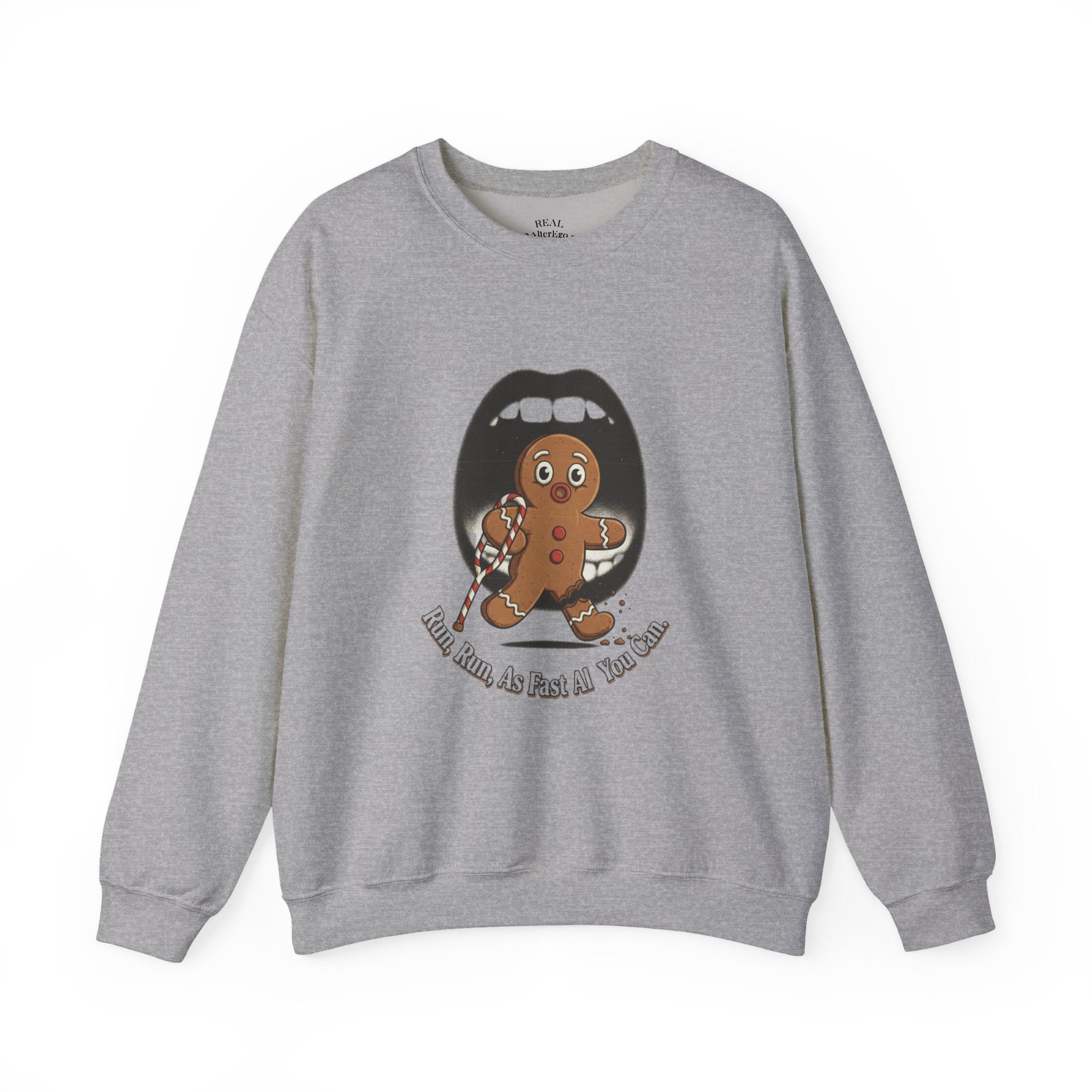 Gingerbread Bites Sweater — Funny "This Bites, So Pass Me the Milk" Crewneck